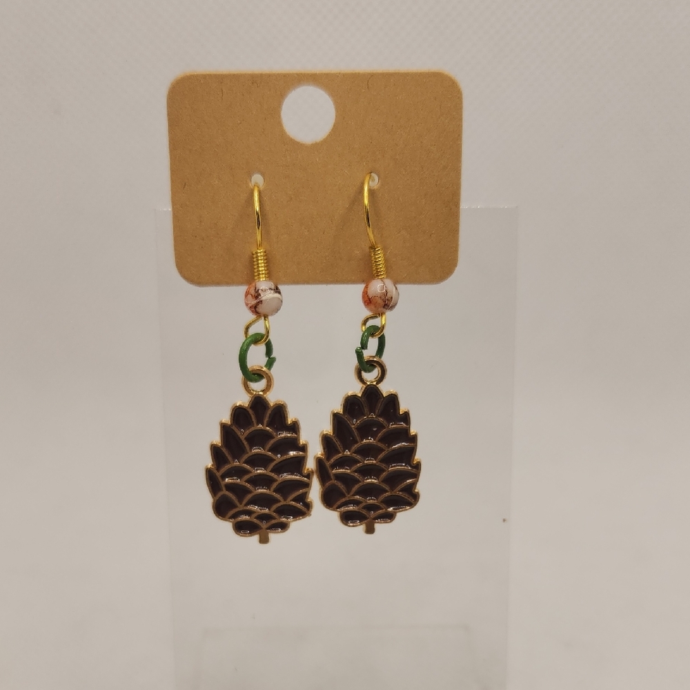 Pinecone Dangle Earrings